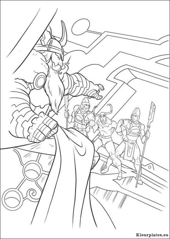 Thor kleurplaten