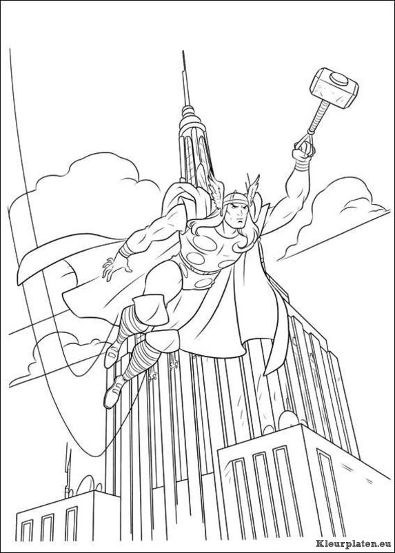 Thor kleurplaten
