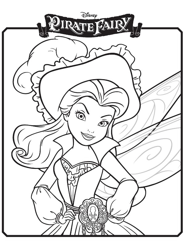 Tinkerbell en de piraten kleurplaten