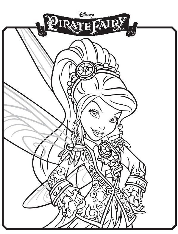 Tinkerbell en de piraten kleurplaten