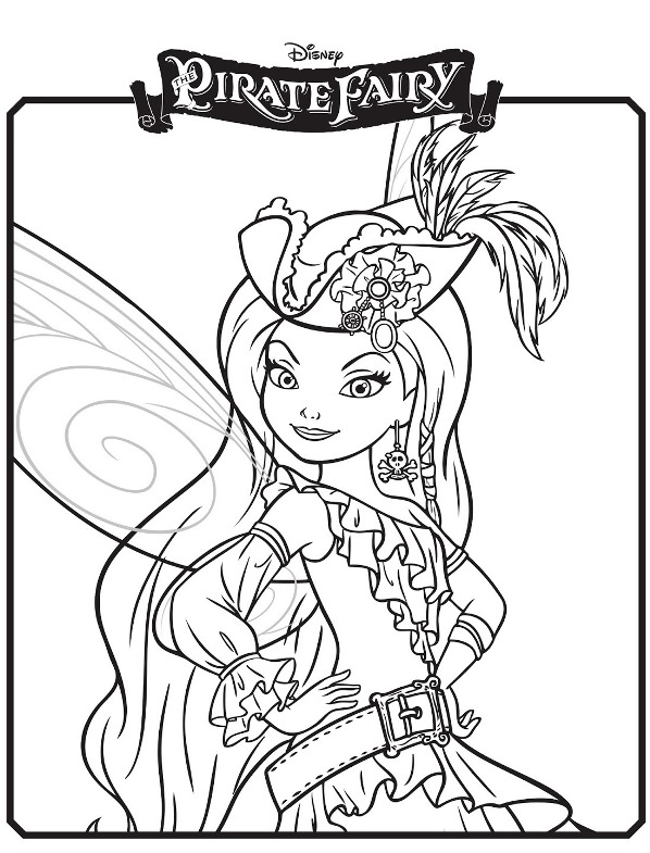 Tinkerbell en de piraten kleurplaten