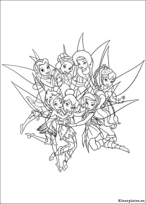 Tinkerbell secret of the wings kleurplaten