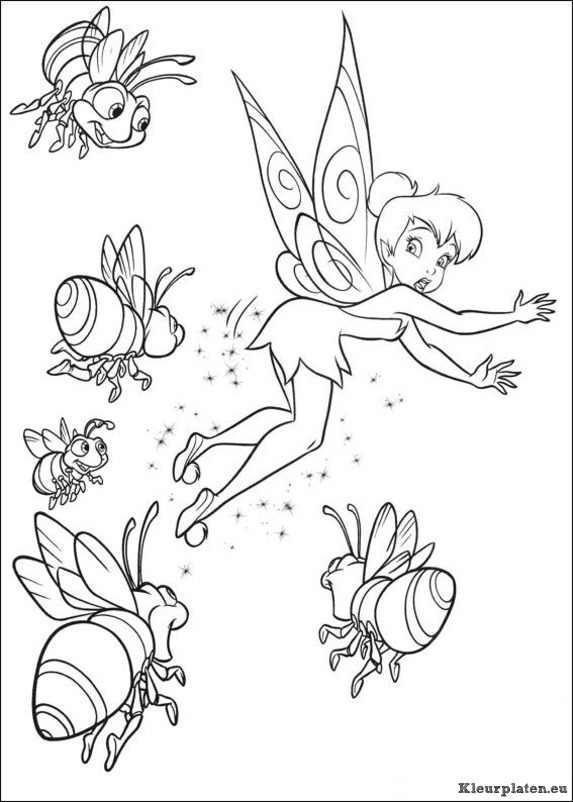 Tinkerbell kleurplaten