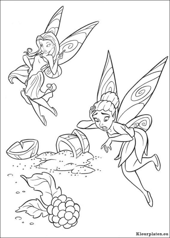 Tinkerbell kleurplaat