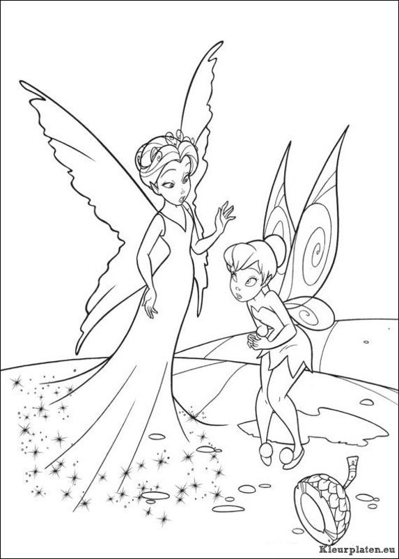 Tinkerbell kleurplaat