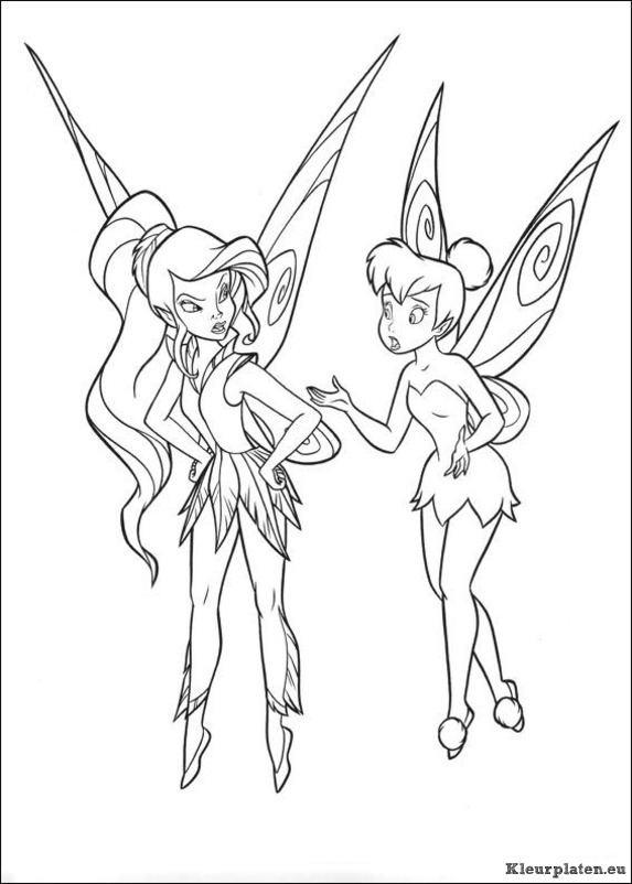 Tinkerbell kleurplaten