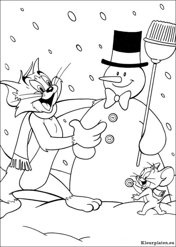 Tom en jerry kleurplaten