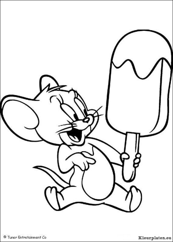 Tom en jerry kleurplaten