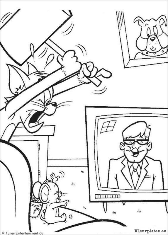 Tom en jerry kleurplaten