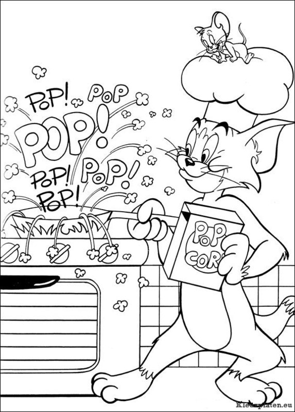 Tom en jerry kleurplaten