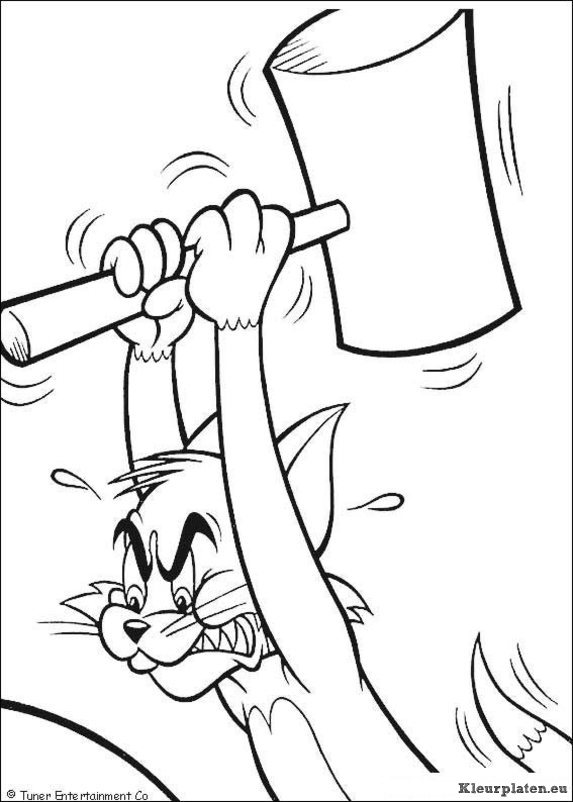 Tom en jerry kleurplaten