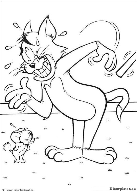 Tom en jerry kleurplaten