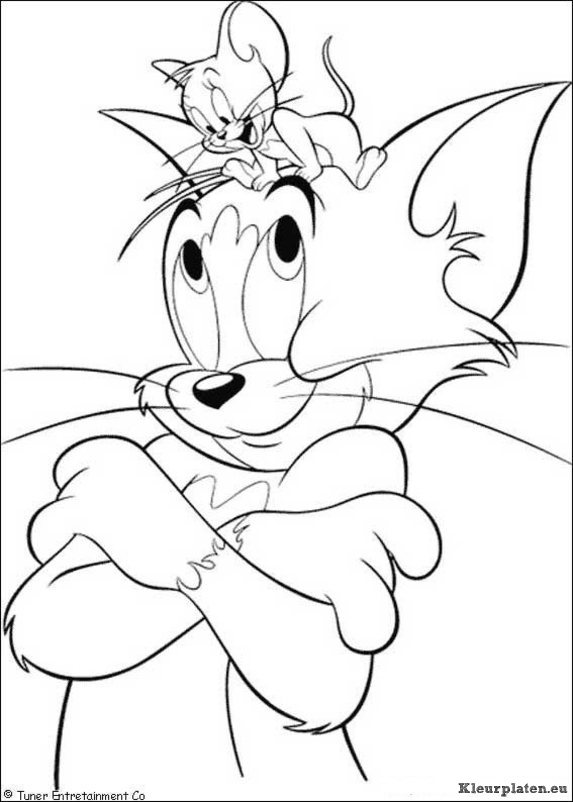 Tom en jerry kleurplaten