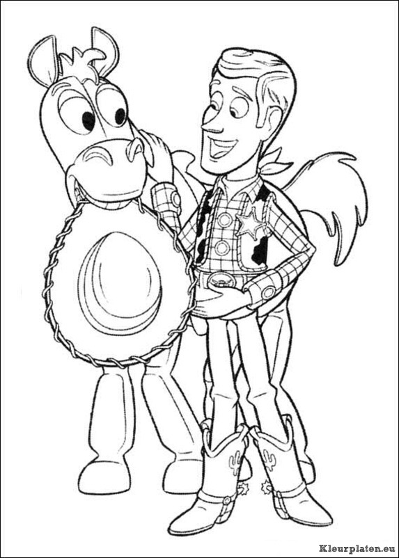 Toy story 3 kleurplaten