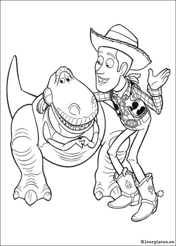 Toy story 3 kleurplaten