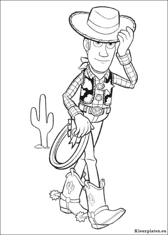Toy story 3 kleurplaten