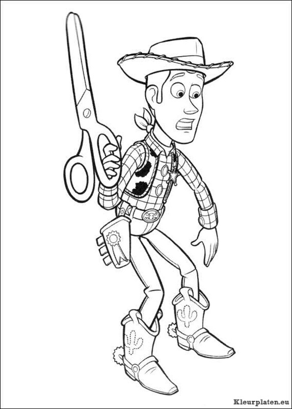 Toy story 3 kleurplaten