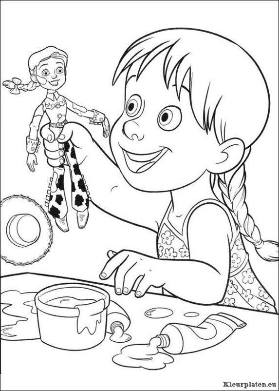 Toy story 3 kleurplaten