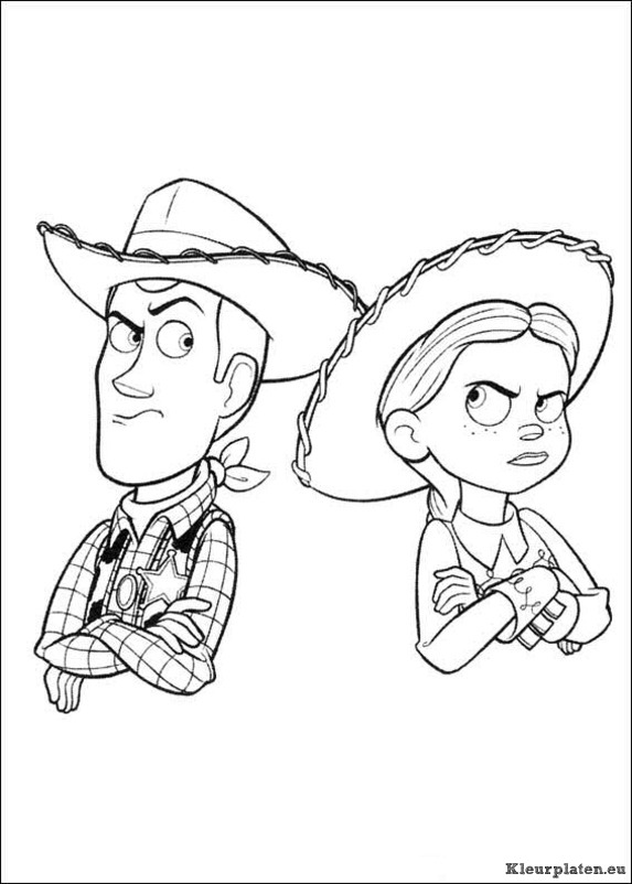 Toy story 3 kleurplaten