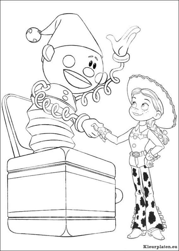 Toy story 3 kleurplaten