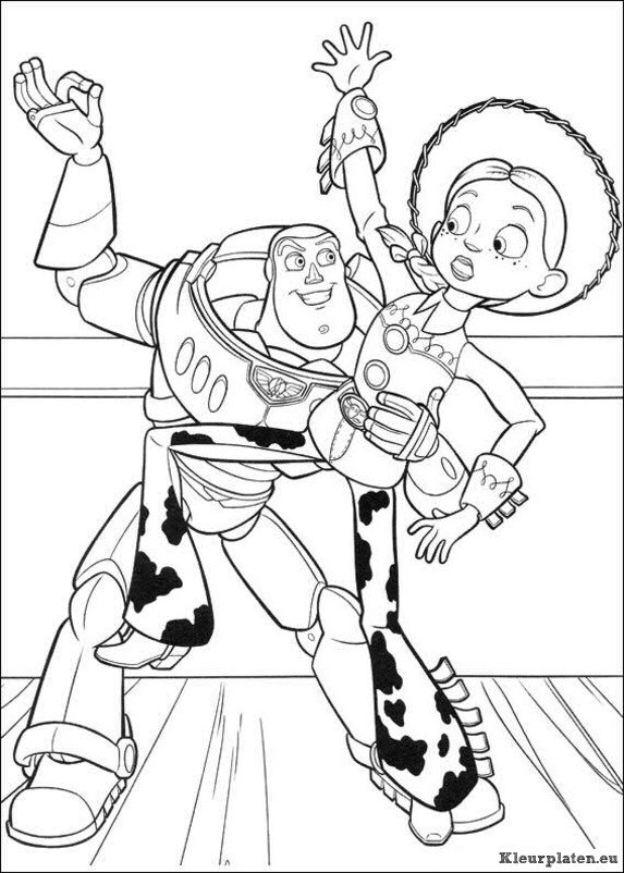 Toy story 3 kleurplaten
