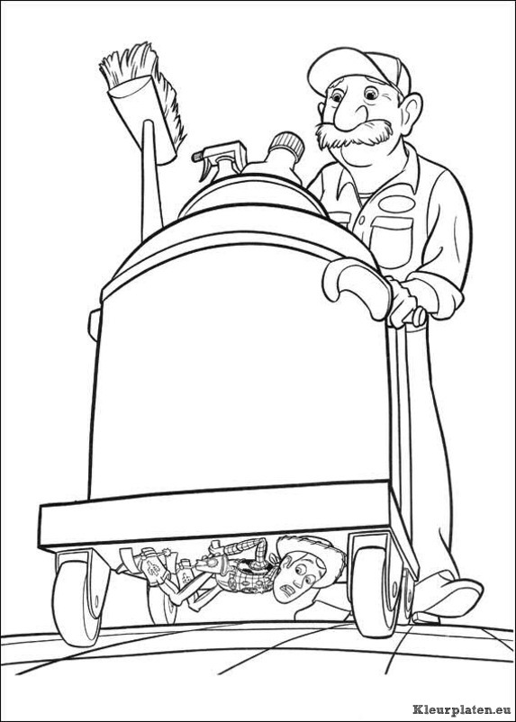 Toy story 3 kleurplaten