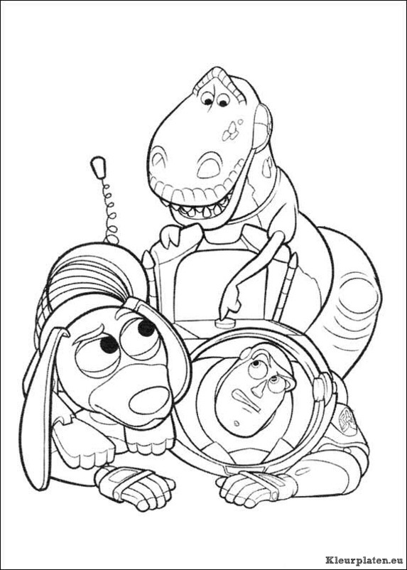 Toy story 3 kleurplaten