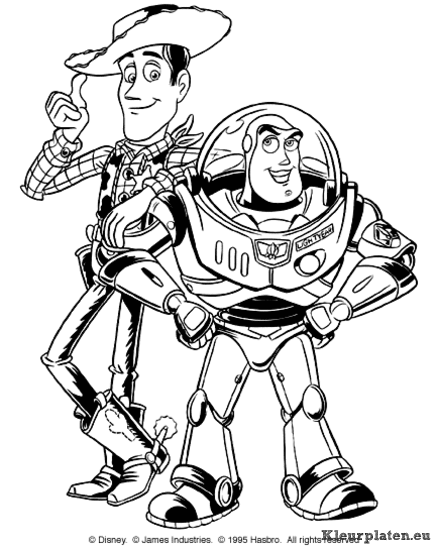 Toy story kleurplaten