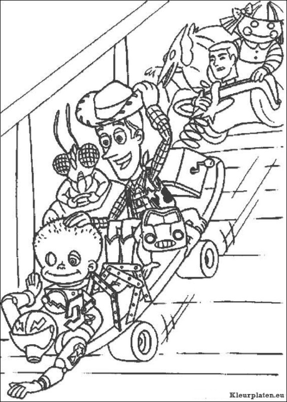 Toy story kleurplaten
