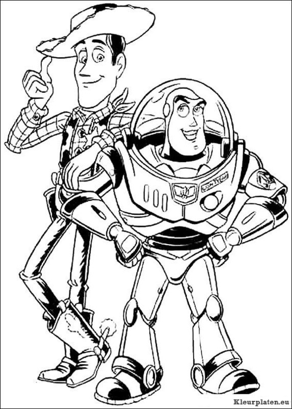 Toy story kleurplaten