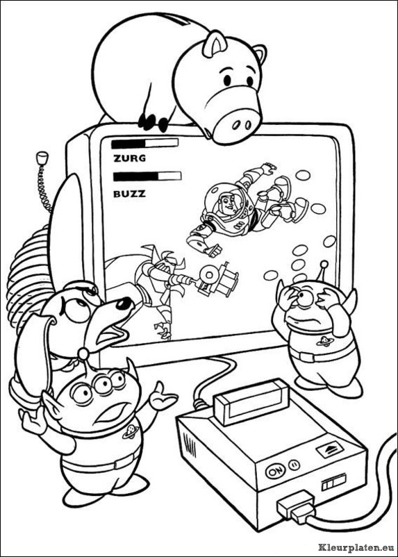 Toy story kleurplaten