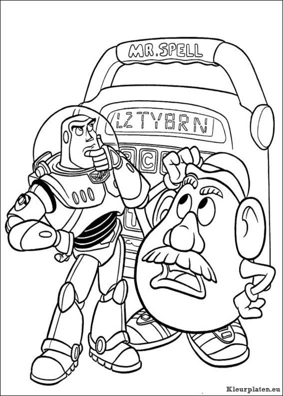 Toy story kleurplaten