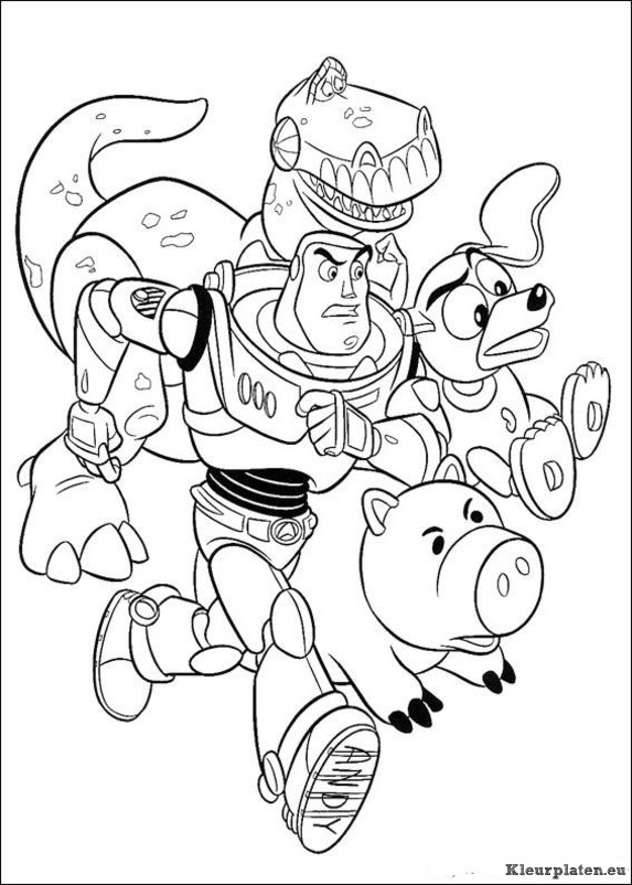 Toy story kleurplaten