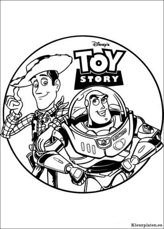 Toy story kleurplaat
