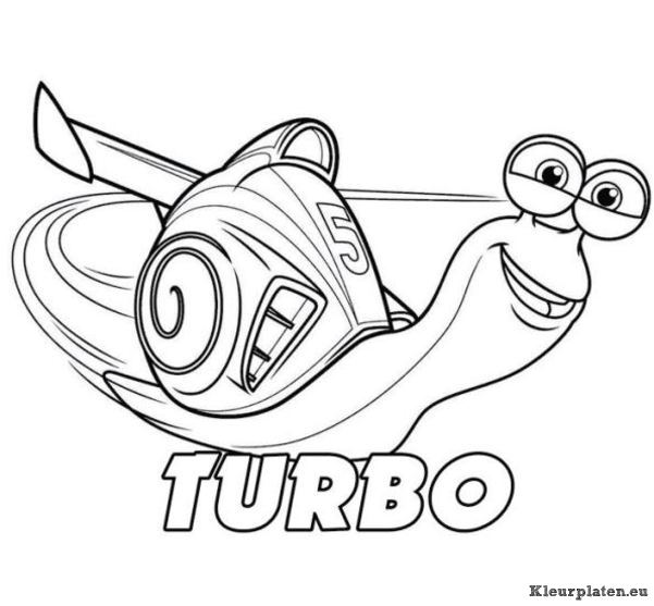 Turbo kleurplaat