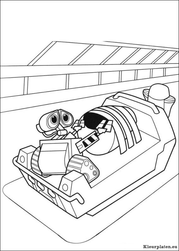 Wall e kleurplaten