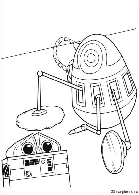 Wall e kleurplaten