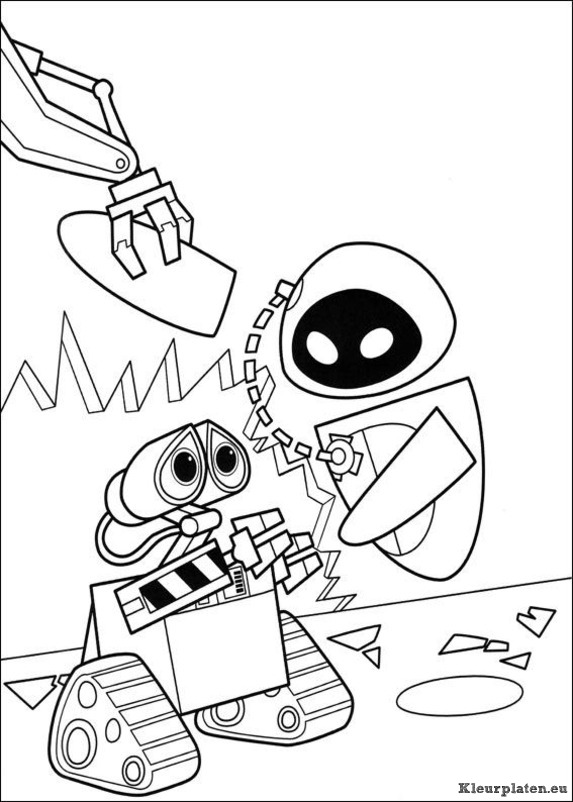 Wall e kleurplaten