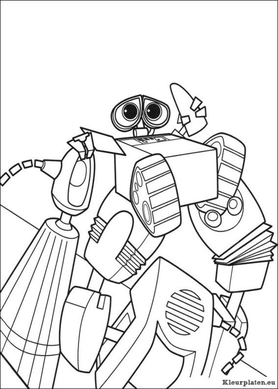 Wall e kleurplaten