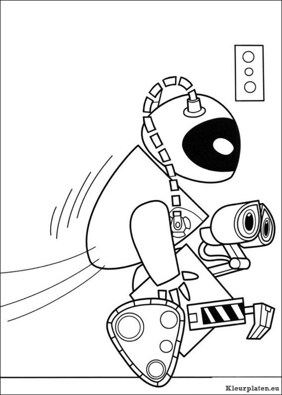 Wall e kleurplaten