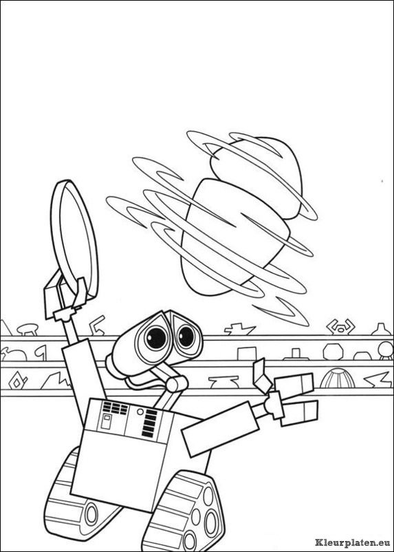 Wall e kleurplaten