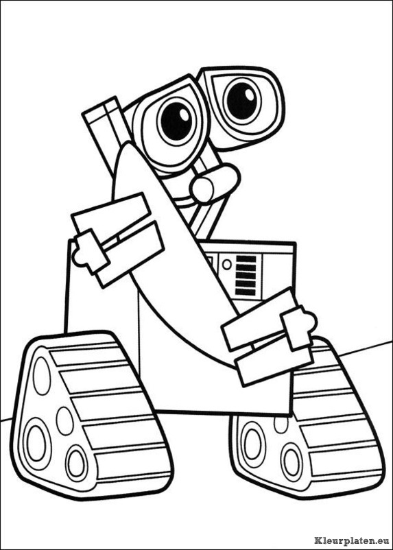Wall e kleurplaten