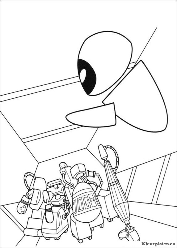 Wall e kleurplaten