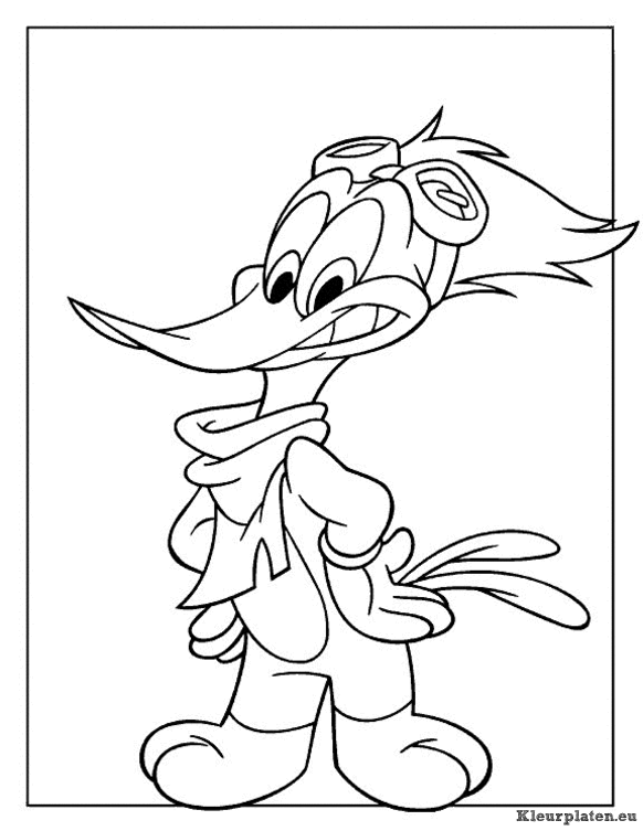 Woody woodpecker kleurplaten