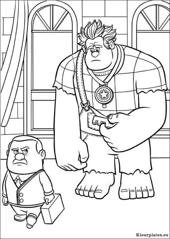 Wreck it ralph kleurplaten