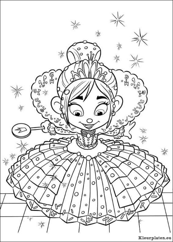 Wreck it ralph kleurplaten