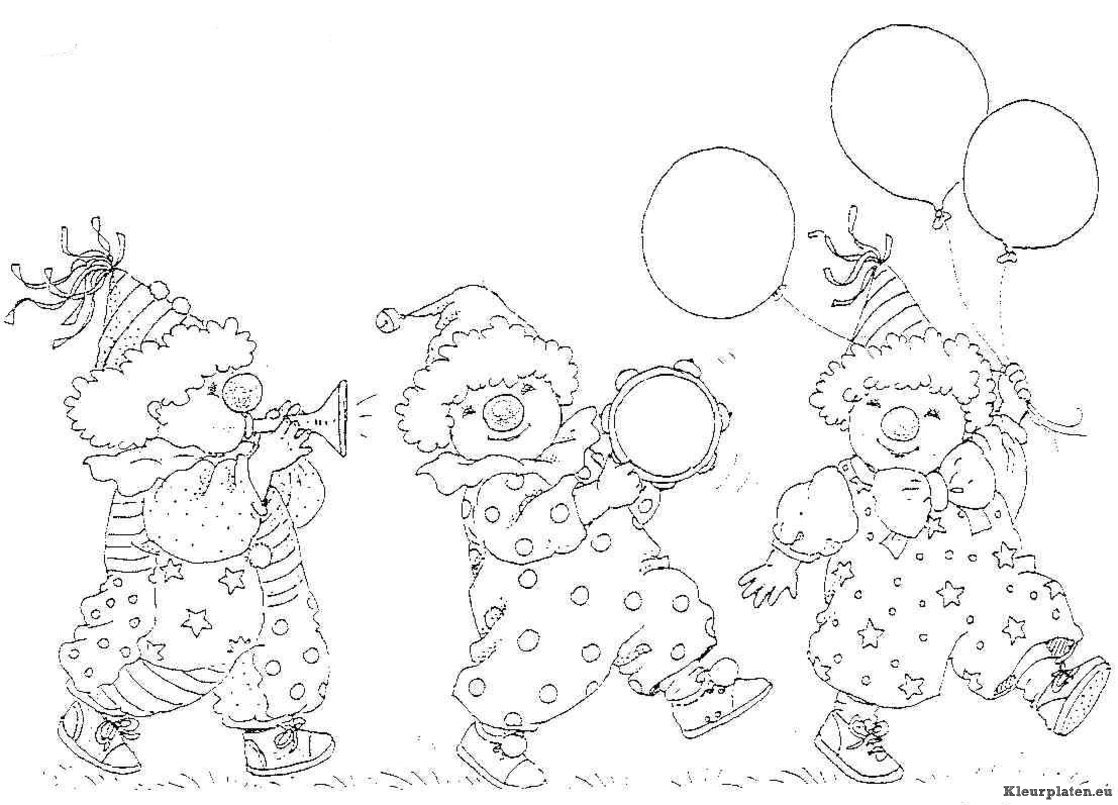 Carnaval kleurplaten