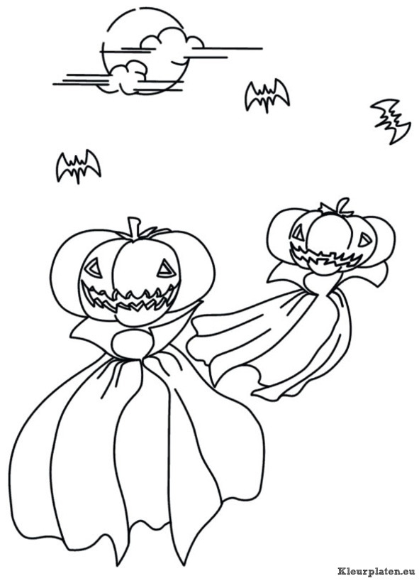 Halloween kleurplaten
