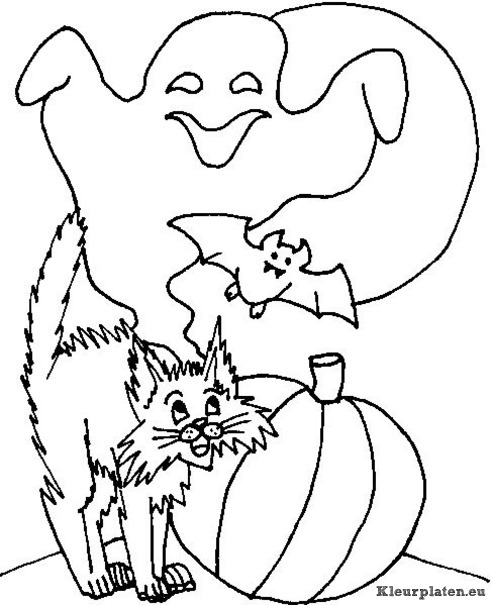 Halloween kleurplaten
