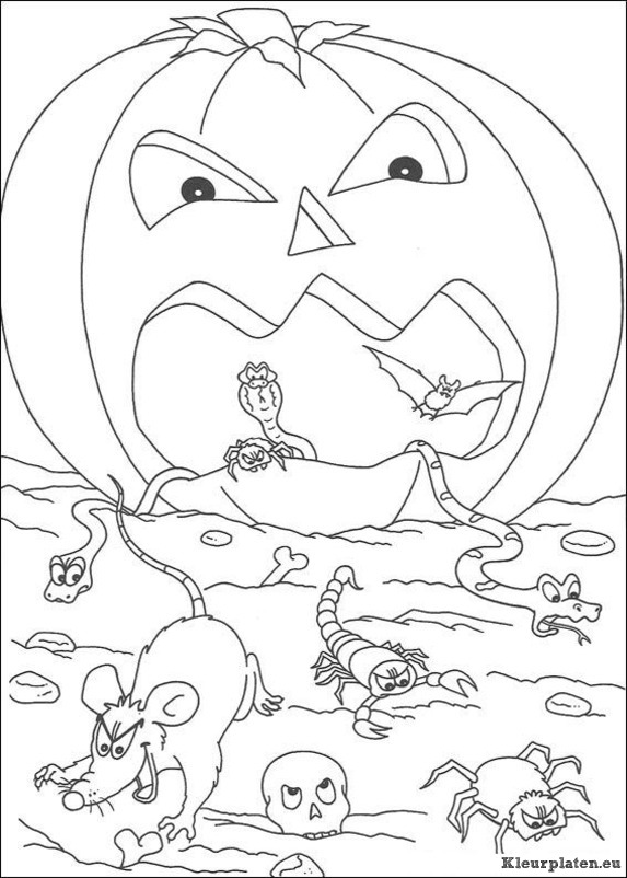 Halloween kleurplaten